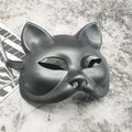 Four colorful cat masquerade masks for kids, featuring playful animal designs for Halloween costumes and pretend play.
