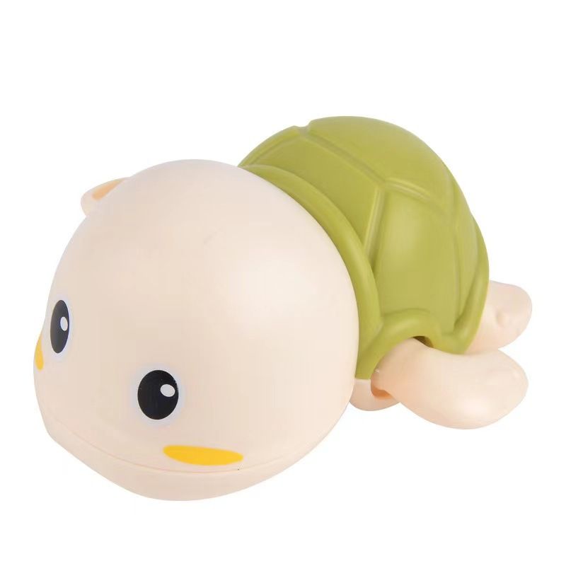 Little turtle baby bath toy set by Everything Baby, children playing in water with colorful turtle toys