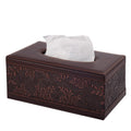 Leather tissue box for living room or hotel dining table, stylish household paper holder by Everything Baby, suitable for pretend play.