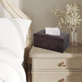 Leather tissue box on a dining table, stylish and functional for living rooms, hotels, and KTV settings by Everything Baby.