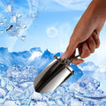 Foldable stainless steel outdoor shovel with ergonomic handle, suitable for gardening, digging, and ice removal, by Everything Baby.