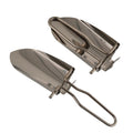 Foldable stainless steel outdoor shovel for kids, versatile gardening and ice digging tool, portable and durable for outdoor play.