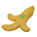 Cute banana-shaped door draft stopper wedge from Everything Baby, designed as a fun, fruit-themed door stop for kids' rooms.