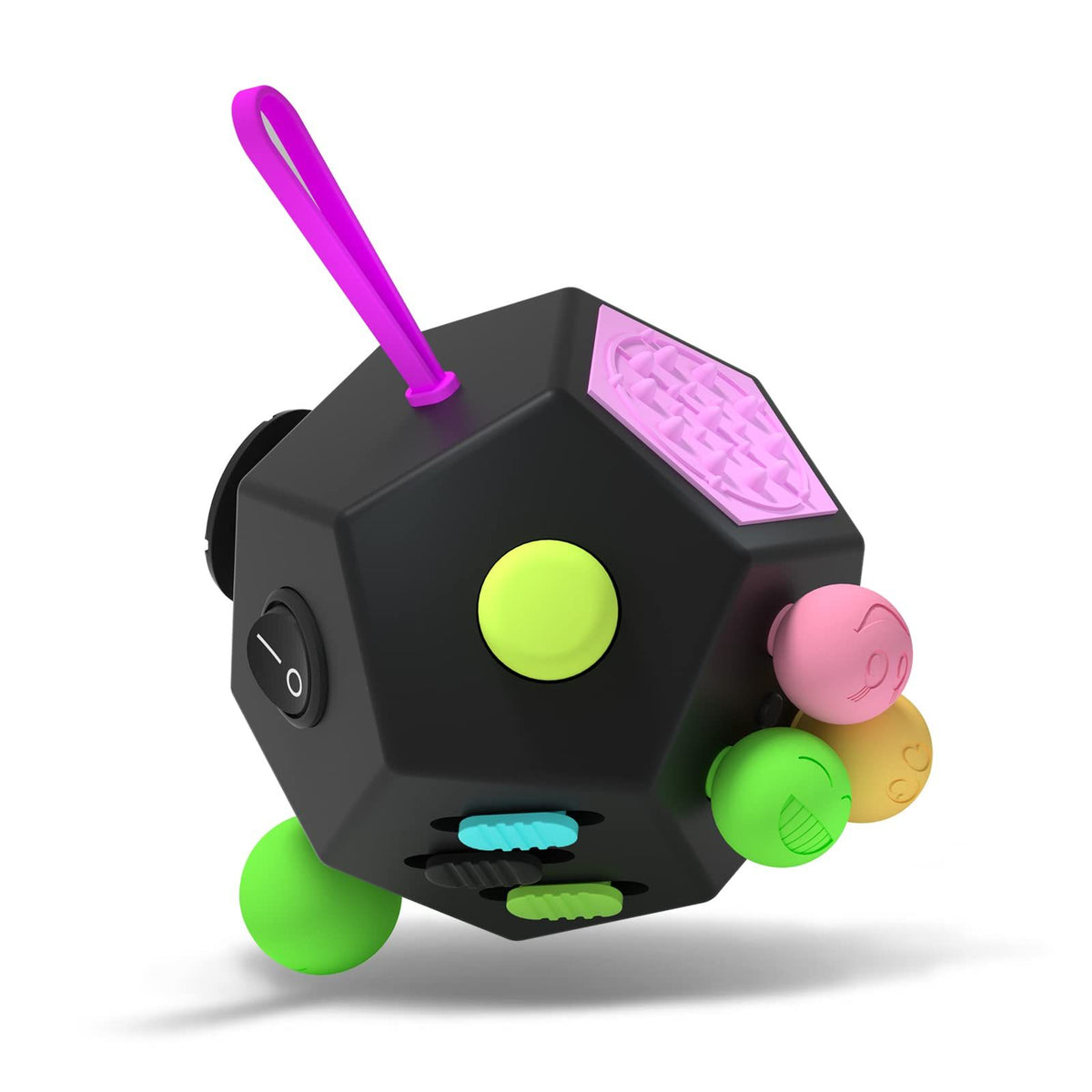 Creative Stress Reduction Cube Generation 2, 12-sided fidget toy for kids, featuring slow pressure design for stress relief.