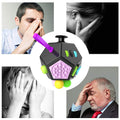 Creative Stress Reduction Cube Generation 2, 12-sided fidget toy designed for stress relief, autism, and sensory play, made by Everything Baby.
