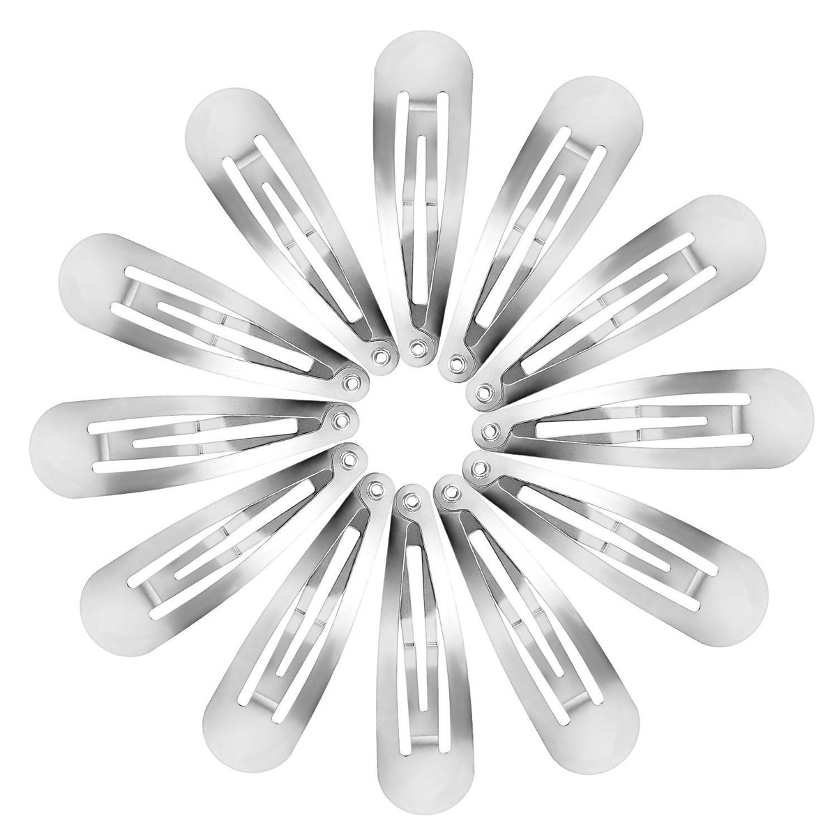 10-piece set of large metal snap hair clips for girls, nonslip hair pins, and stylish hair accessories for women and kids.