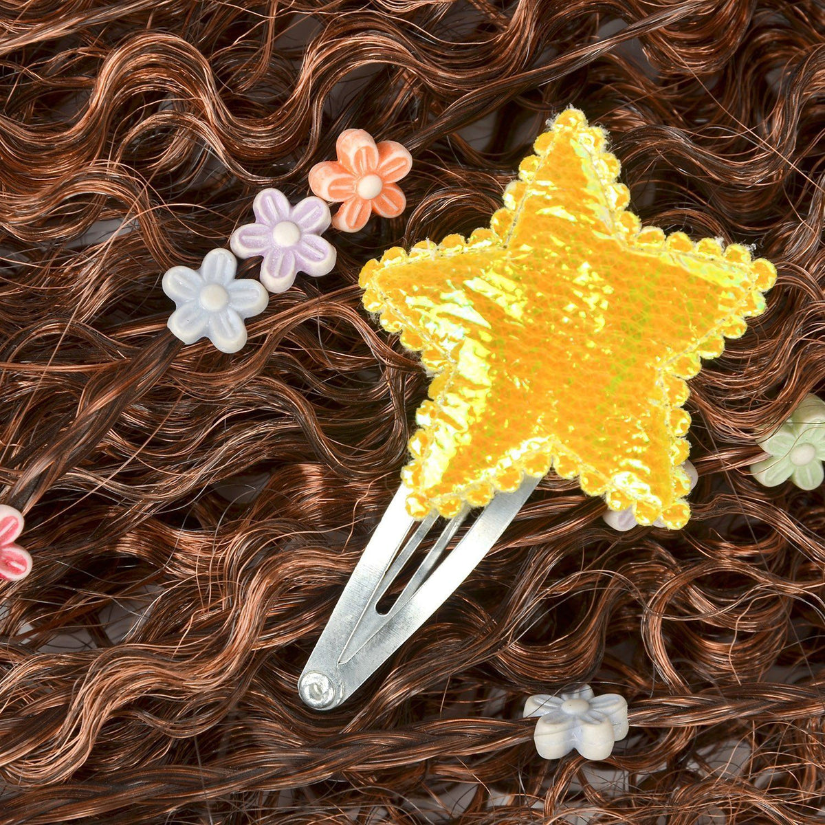 10-piece set of large metal snap hair clips for women and girls, non-slip hair pins, perfect for styling and hair accessories.