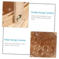 Mini woven flower baskets with handles, rustic style, hanging decor, perfect for outdoor play or miniature scene setups.