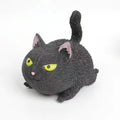 Two cute cat-shaped tension and stretching balls for stress relief, sensory toys for children and adults.