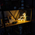Cute dinosaur neon LED wall light, perfect for kids' room decor and birthday parties, by Everything Baby.