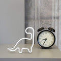 Cute dinosaur neon LED wall light for kids room decor, perfect as a night light or birthday gift for children.