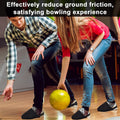Black bowling shoe covers for men and women, two pairs, with adjustable sliders, designed to protect bowling shoes.