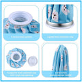 Four reusable ice and hot packs for kids and adults, 6-inch cold and hot water bags for pain relief and injuries.