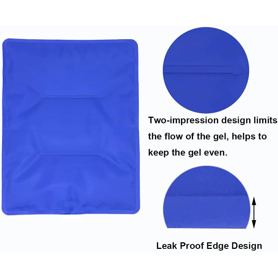 Large flexible gel ice pack with straps for hot cold therapy, suitable for shoulder, back, hip pain relief, by Everything Baby.
