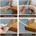 Set of 12 beige furniture corner protectors and edge bumpers for baby proofing, designed for safe corners and edges in play areas.