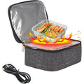 Mini portable USB oven and heated lunch box for kids, made of Oxford cloth, ideal for office, home, car, or truck use.