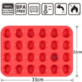 Silicone mini muffin pan with 24 cups, BPA-free nonstick bakeware for baking mini cupcakes, suitable for baby and kids feeding.