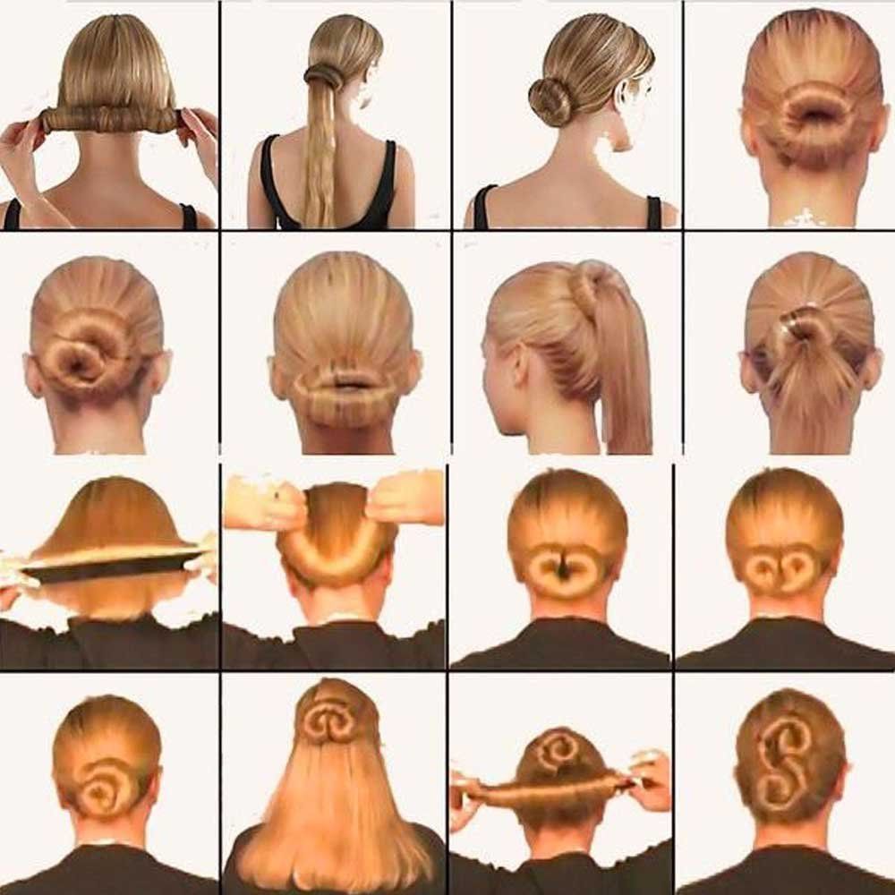 Three professional hair bun makers for kids, ballet bun tools by Everything Baby, designed for easy, perfect hair buns.