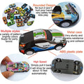 Set of 10 mini die-cast pull back race cars for boys and girls, suitable for toddlers ages 3 to 6, colorful toy vehicles.
