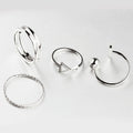 Sterling silver wrap cuff jewelry set for women, hypoallergenic and adjustable, featuring simple band design for summer beach wear
