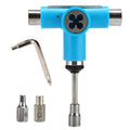 All-in-one skateboard tool with T-type Allen key and Phillips head, portable multi-function T-tool for skateboard maintenance.