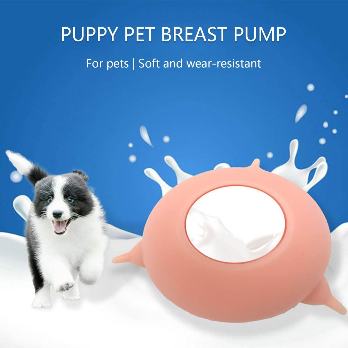 Puppy kitten feeder milk nipple with three nipples, baby puppy bottles for nursing and feeding multiple puppies, by Everything Baby.