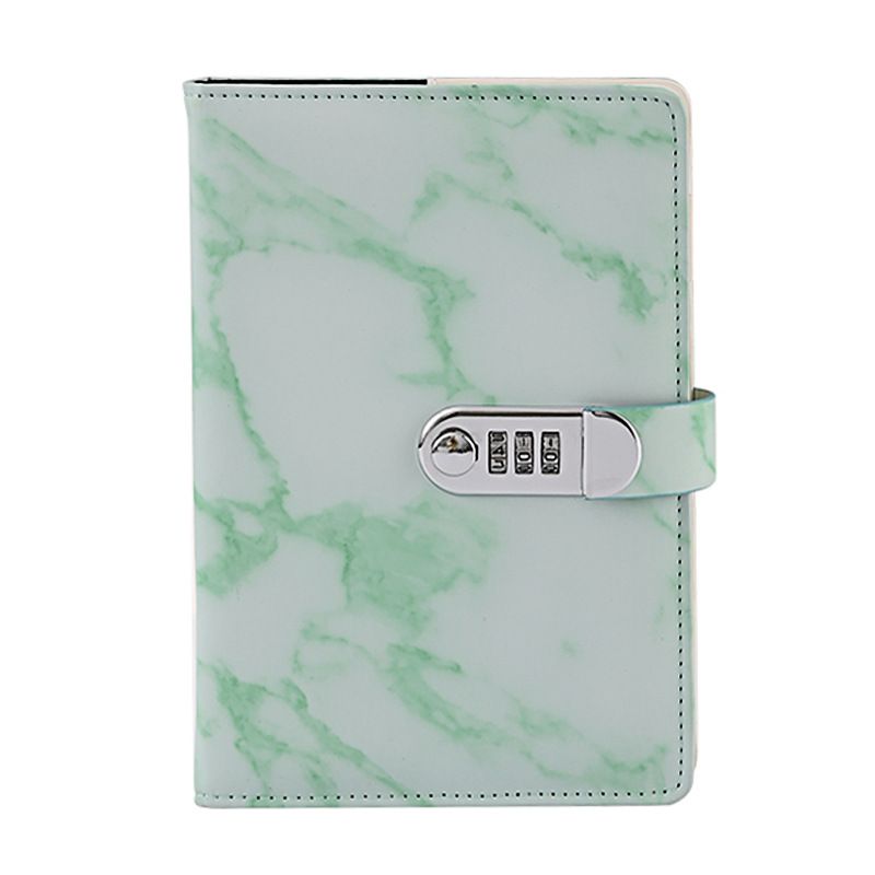 Marble-themed kids' journal with lock, 100 pages, waterproof cover, from Everything Baby, designed for secure, secret note-taking