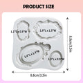 Baby bottle-shaped silicone mold for fondant, chocolate, and candy decorating, ideal for wedding cake toppers and kids' treats.