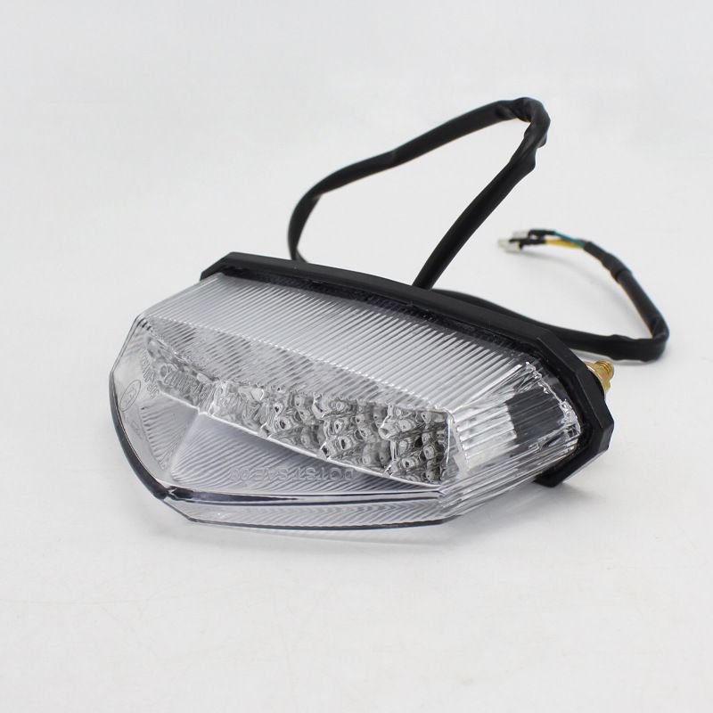 Two-piece motorcycle 12V LED taillight set with brake and indicator lights, designed for ATV and bike rear tail light applications.