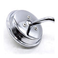 Pair of universal round motorcycle handlebar rear view mirrors for street bikes, cafe racers, and dirt bikes by Everything Baby.