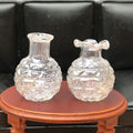 Set of four miniature dollhouse vases from Everything Baby, perfect as mini house ornaments and toy collectibles.