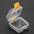 Portable denture case by Everything Baby, compact dental false teeth storage box with film for easy cleaning and secure containment.