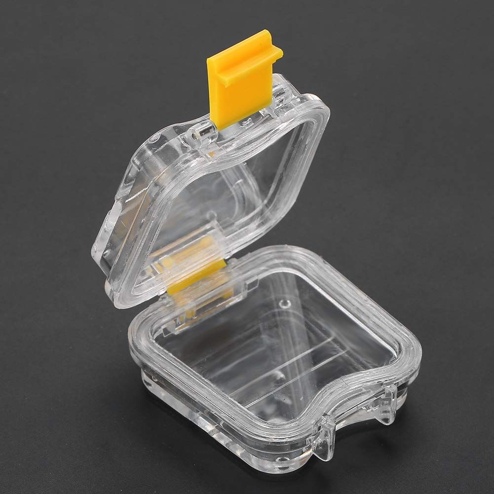 Portable denture case by Everything Baby, compact dental false teeth storage box with film for easy cleaning and secure containment.