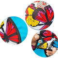 Adult crumb catcher adjustable waterproof bib with butterfly design, reusable dining clothing protector for feeding and dining.