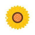 Set of three yellow sunflower-shaped coasters with flower design, heat insulation mats for hot and cold drinks, ideal for home use.