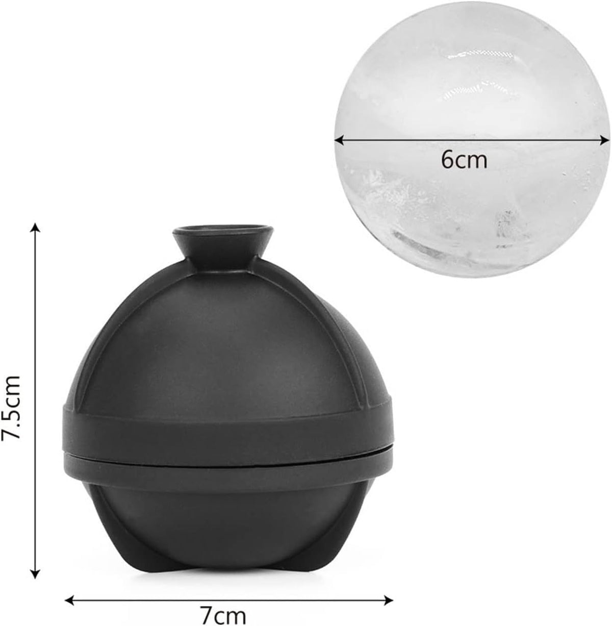 Silicone ice pop molds with spherical shapes for making summer ice balls, ideal for DIY ice cream and frozen treats.