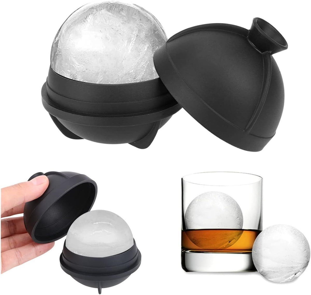 Baby and kids' ice pop molds by Everything Baby, silicone sphere ice cube maker for summer DIY ice treats and pretend play.