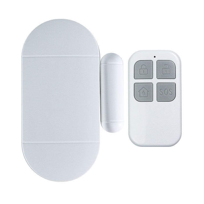 Wireless magnetic door and window alarm by Everything Baby with remote control, ideal for child safety and home security.