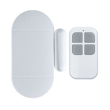 Wireless magnetic door and window alarm by Everything Baby with remote control, ideal for child safety and home security.