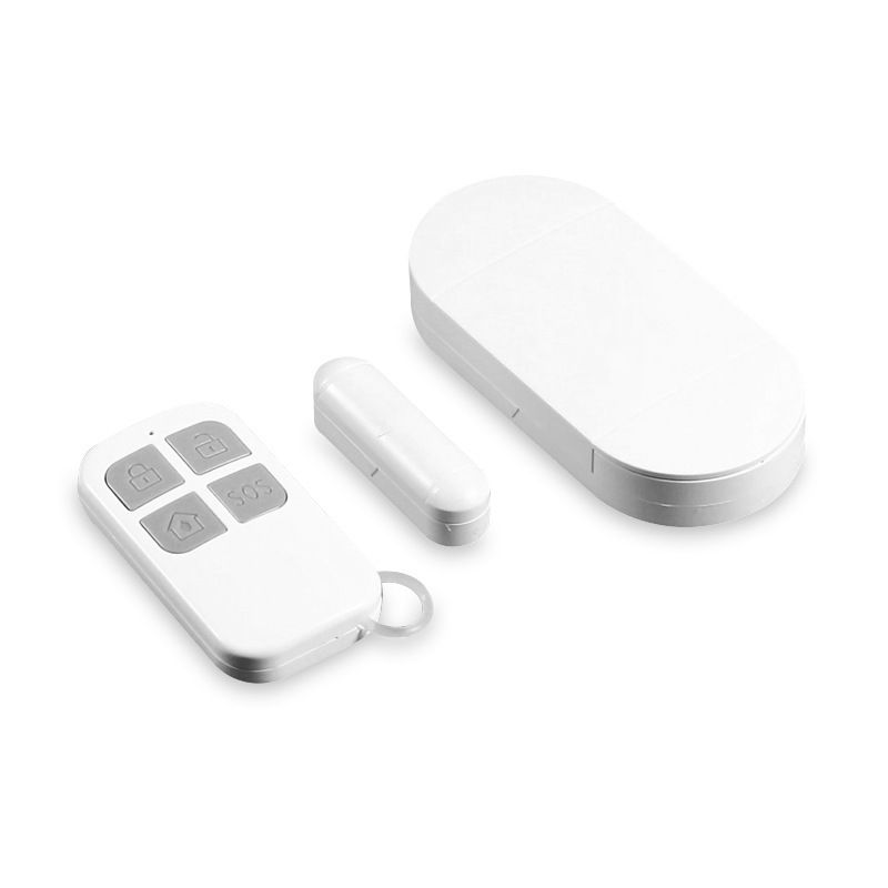 Wireless magnetic door window alarm by Everything Baby with remote control, ideal for kids safety gates and home security.