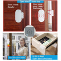 Wireless magnetic door alarm with remote control by Everything Baby, designed for kids' safety and home security.