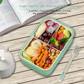 Durable bento lunch box for kids with spoon and fork, BPA-free, perfect for on-the-go meals, from Everything Baby.