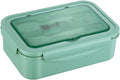 Durable adult bento lunch box with spoon and fork, BPA-free, perfect size for on-the-go meals, suitable for kids and children.