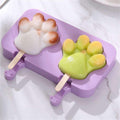 Silicone popsicle molds with 5 cavities and lids, ideal for homemade ice cream and DIY treats for kids, from Everything Baby.