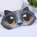 Four soft plush animal sleep eye masks featuring cute cat and dog designs, ideal for kids and girls bedtime comfort.