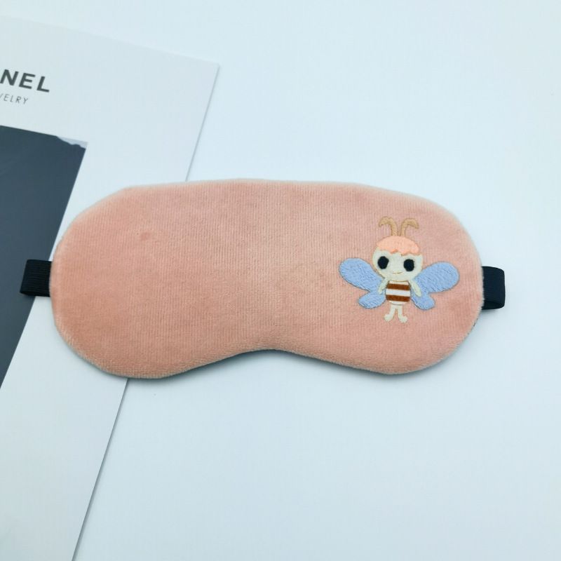 Four packs of soft, fluffy sleeping eye masks for kids and adults by Everything Baby, ideal for restful travel and bedtime.