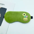 Four packs of soft, fluffy sleeping eye masks for kids and adults, ideal for travel and restful sleep by Everything Baby.