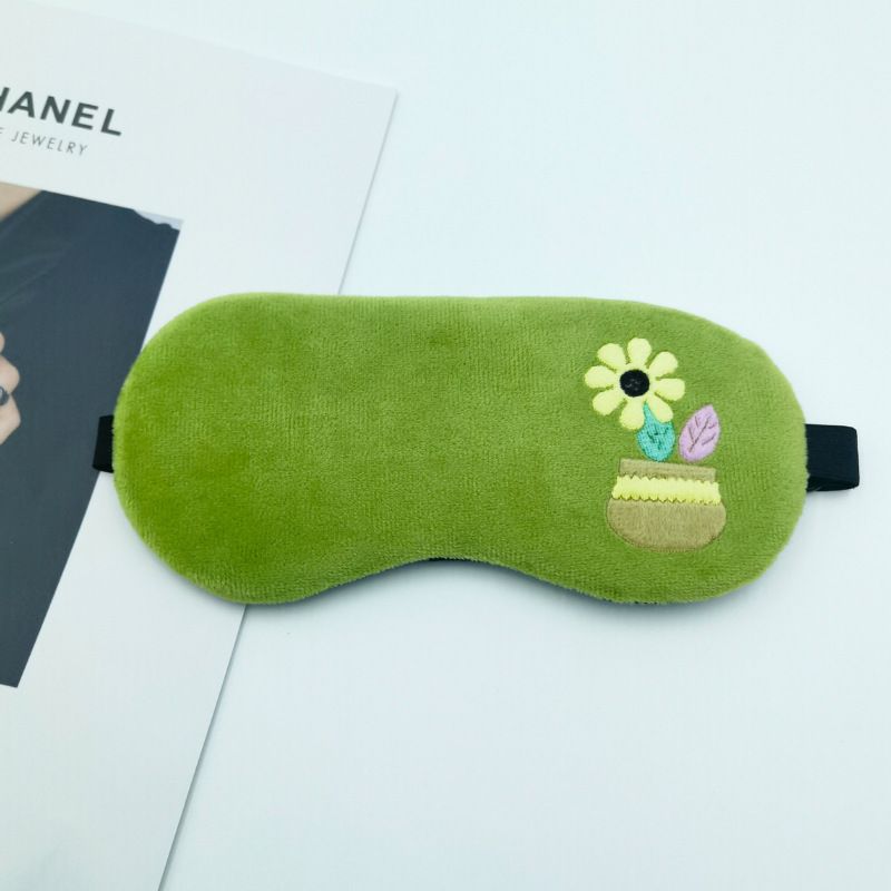 Four packs of soft, fluffy sleeping eye masks for kids and adults, ideal for travel and restful sleep by Everything Baby.