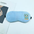 Four packs of soft, fluffy sleeping eye masks for kids and adults, ideal for travel and resting, by Everything Baby.