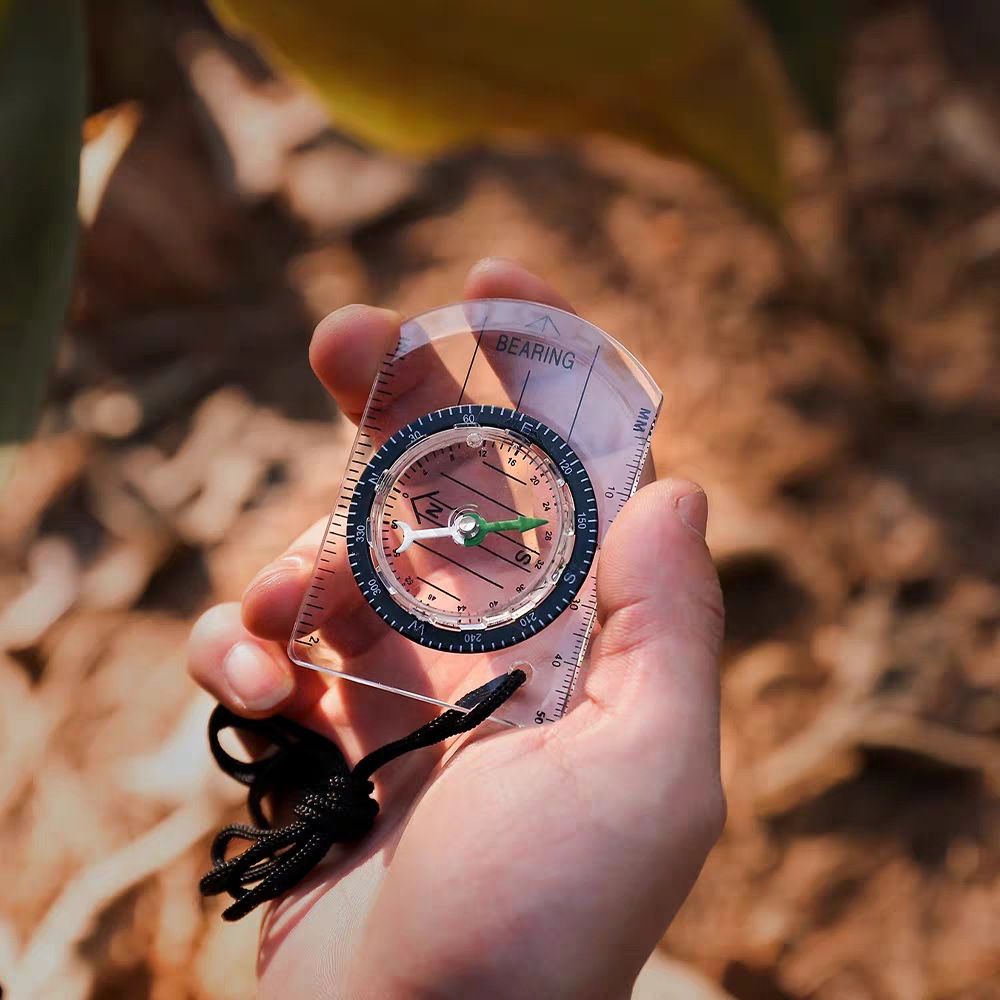 Two Boy Scout orienteering compasses for kids with baseplate design, ideal for map reading and outdoor exploration.